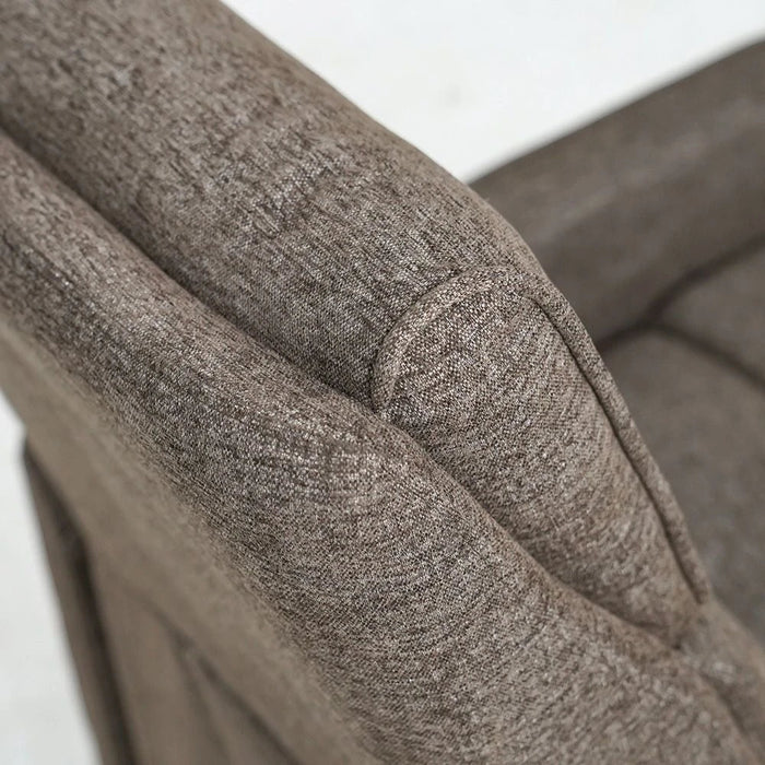 Lathem 1 Seater Fabric Accent Chair With Lift + Tilt-Brown