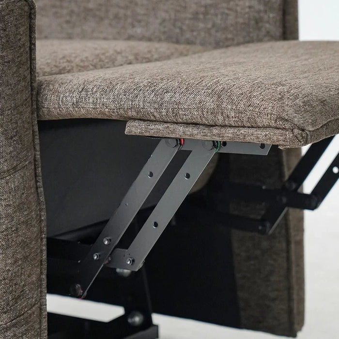 Lathem 1 Seater Fabric Accent Chair With Lift + Tilt-Brown
