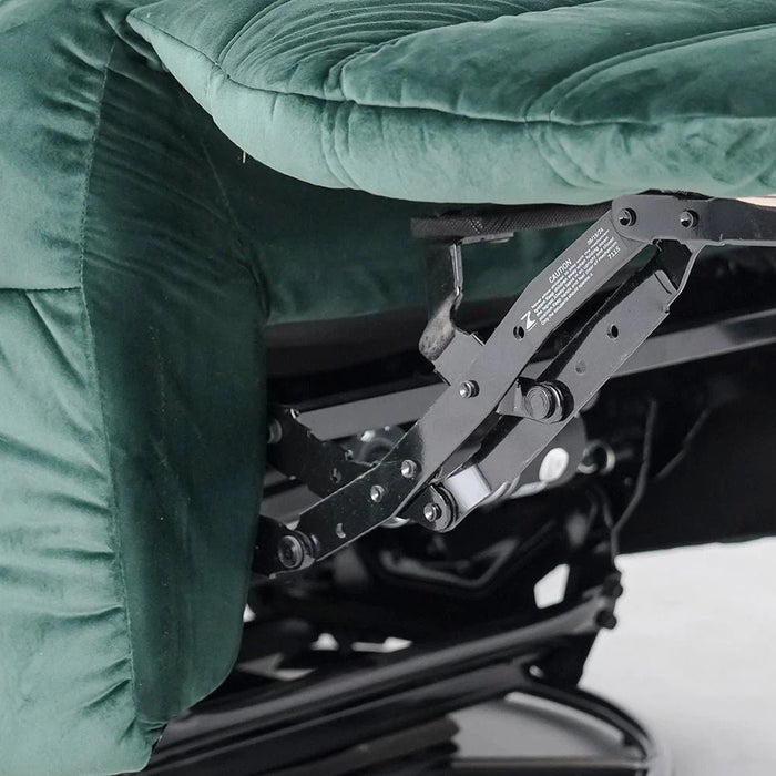 Britan  1 Seater Fabric  Recliner - Velvet Green