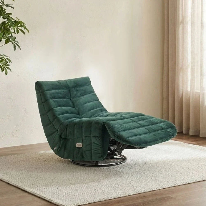 Britan  1 Seater Fabric  Recliner - Velvet Green