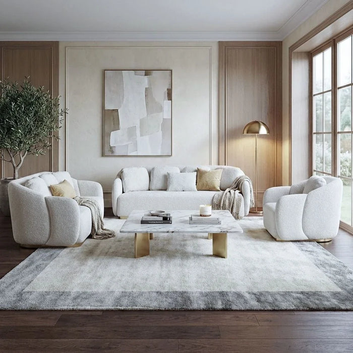 Ollena 2 Seater Fabric Sofa-Beige-With 2-Year Warranty