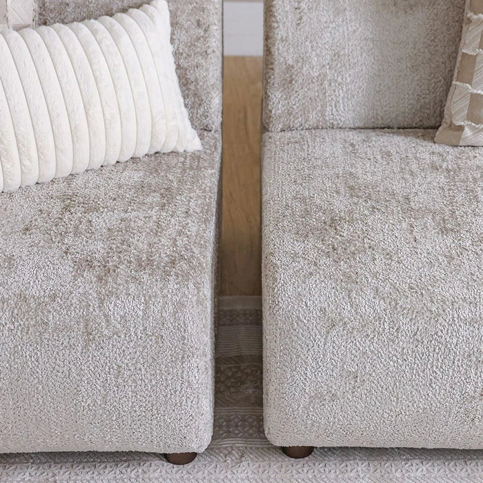 Valira 3-Seater Fabric Sofa-Beige-With 2-Year Warranty