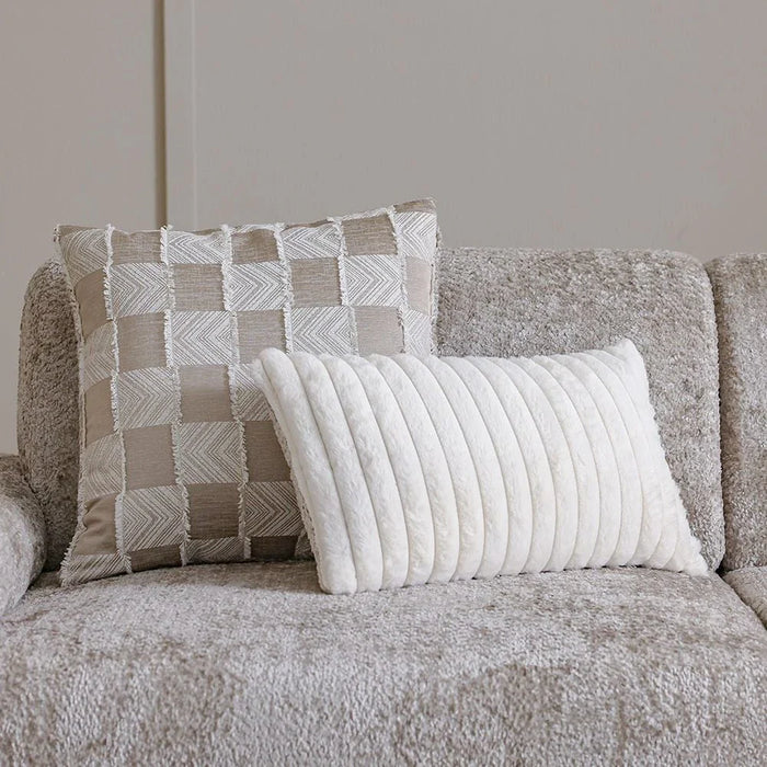 Valira 3-Seater Fabric Sofa-Beige-With 2-Year Warranty