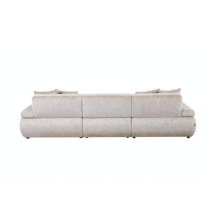 Valira 4-Seater Fabric Sofa - Beige - With 2-Year Warranty