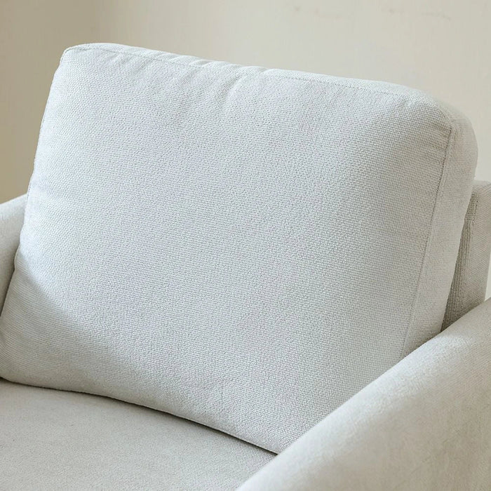 Gamorah 1-Seater Fabric Sofa-Beige-With 2-Year Warranty