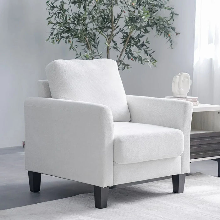 Gamorah 1-Seater Fabric Sofa-Cream-With 2-Year Warranty