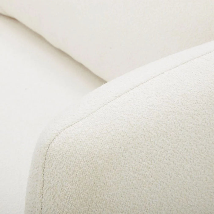 Winter Sectional Fabric Corner Sofa With Storage And Coffee Table-Bright White
