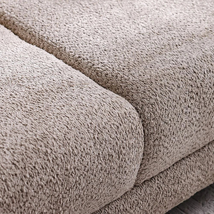 Vesta 3-Seater Fabric Sofa - Light Grey - With 2-Year Warranty