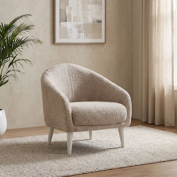 Vesta 1 Seater Fabric Sofa -Light Grey