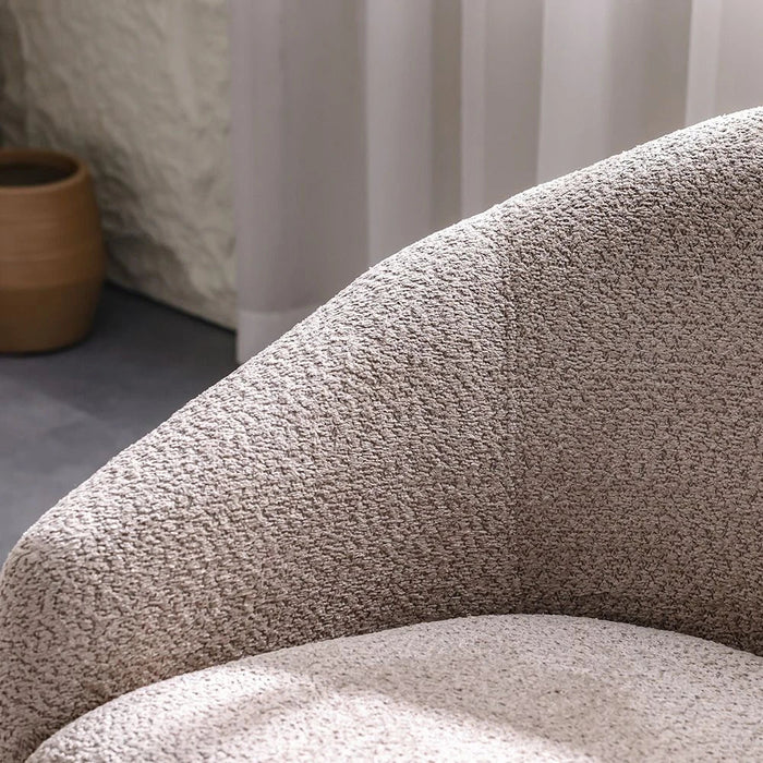 Vesta 1 Seater Fabric Sofa -Light Grey