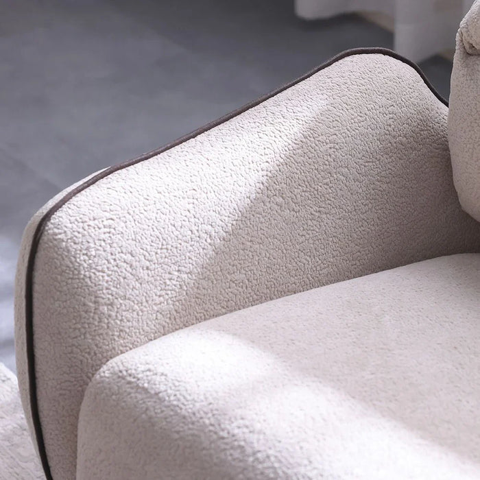 Elora 1-Seater Fabric Sofa - Beige - With 2-Year Warranty