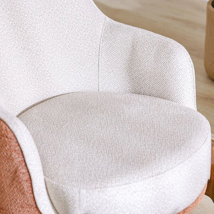 Olivia 1-Seater Fabric Sofa - Beige - With 2-Year Warranty