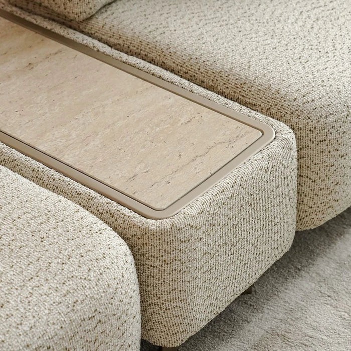 Vivo 4 Seater Fabric Sofa-Beige