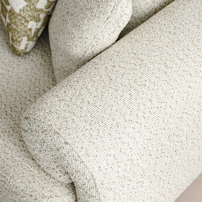 Vivo 3 Seater Fabric Sofa-Beige