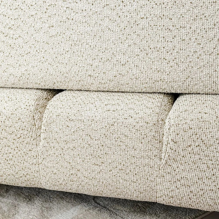 Vivo 3 Seater Fabric Sofa-Beige