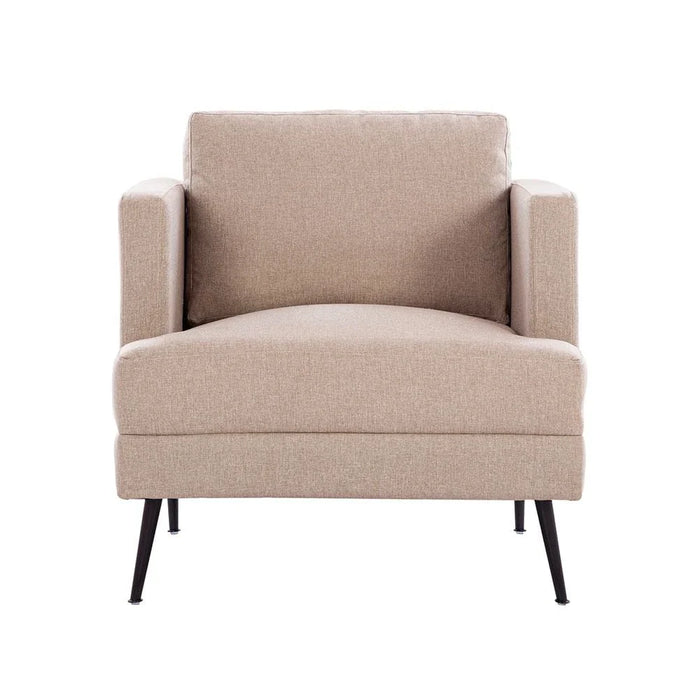 Pescara 1-Seater Fabric Sofa - Caramel Cloud - With 2-Year Warranty