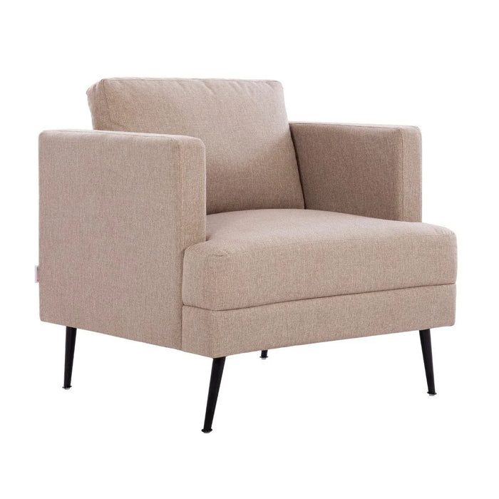 Pescara 1-Seater Fabric Sofa - Caramel Cloud - With 2-Year Warranty