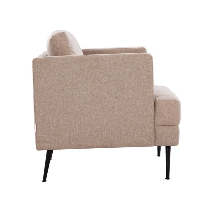 Pescara 1-Seater Fabric Sofa - Caramel Cloud - With 2-Year Warranty