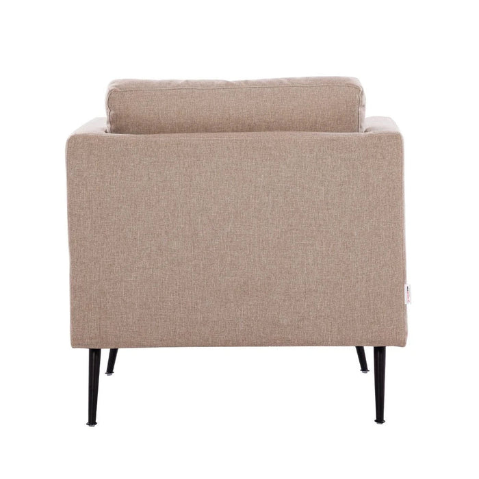 Pescara 1-Seater Fabric Sofa - Caramel Cloud - With 2-Year Warranty