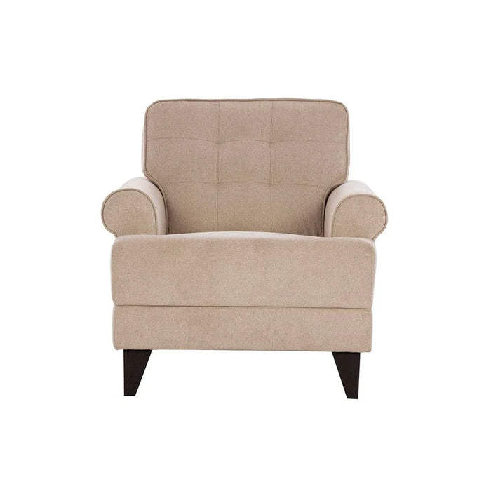 Bradley 1 Seater Fabric Sofa - Ecru