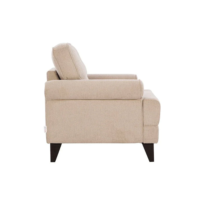 Bradley 1 Seater Fabric Sofa - Ecru
