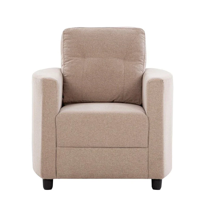 Nottingham 1-Seater Fabric Sofa-Desert Sand-With 2-Year Warranty
