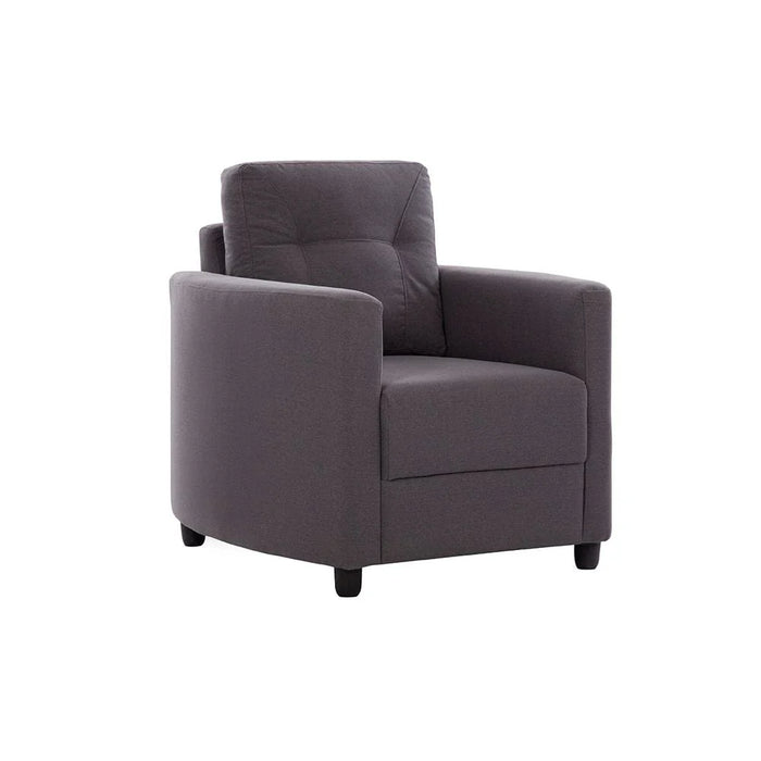 Nottingham 1 Seater Fabric Sofa-Dark Slate Grey