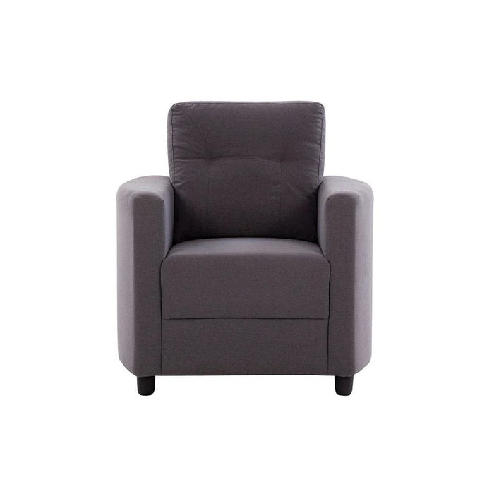 Nottingham 1 Seater Fabric Sofa-Dark Slate Grey