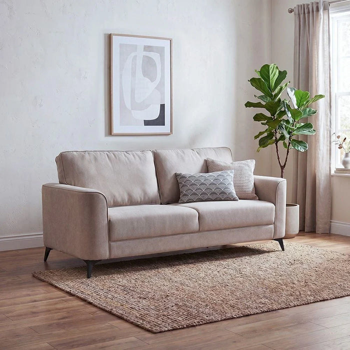 Field 3 Seater Fabric Sofa - Beige
