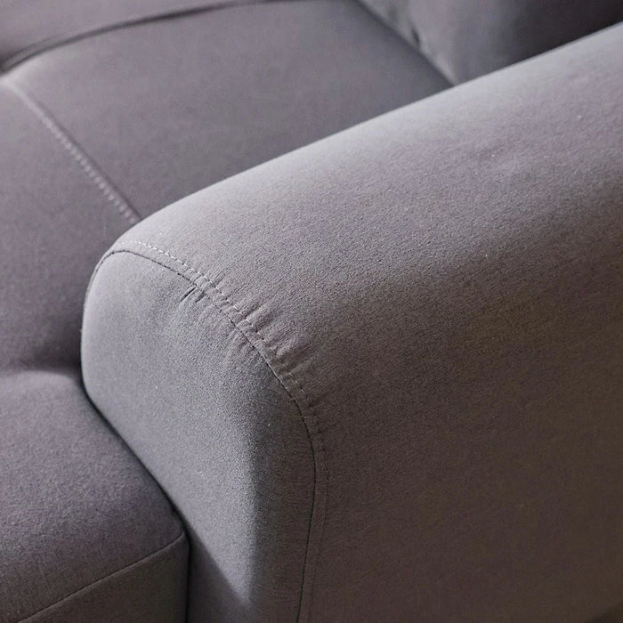Lina 3 Seater Fabric Sofa - Grey