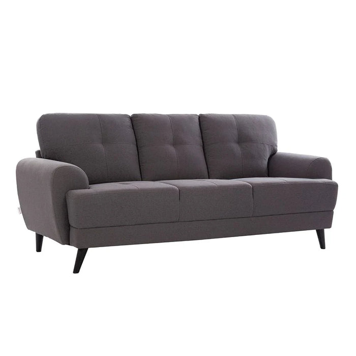 Lina 3 Seater Fabric Sofa - Grey