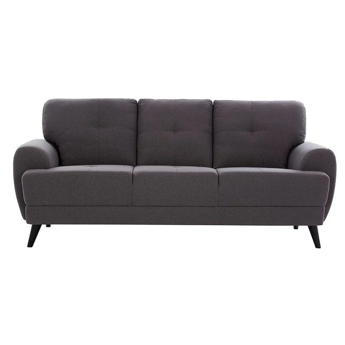 Lina 3 Seater Fabric Sofa - Grey