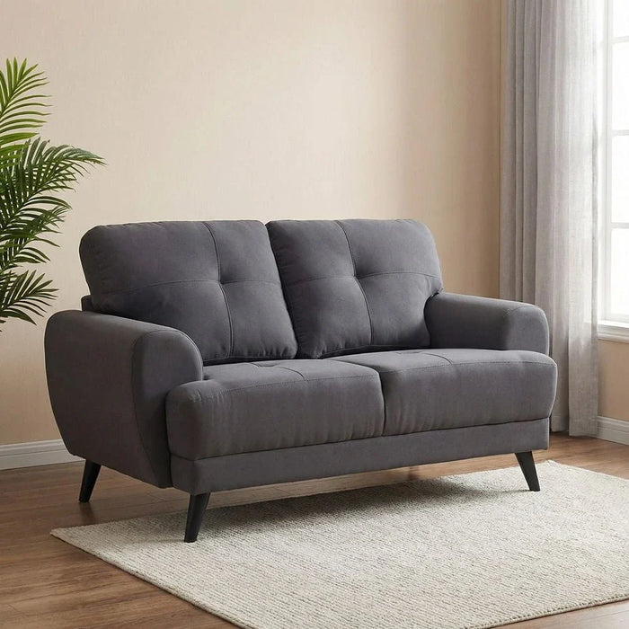 Lina 2 Seater Fabric Sofa - Grey