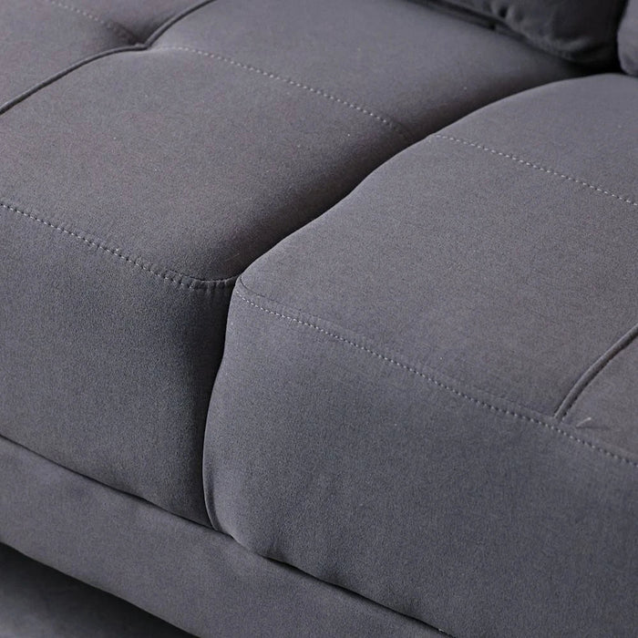 Lina 2 Seater Fabric Sofa - Grey