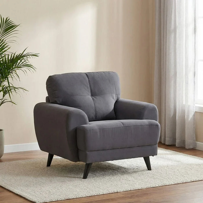 Lina 1 Seater Fabric Sofa-Grey
