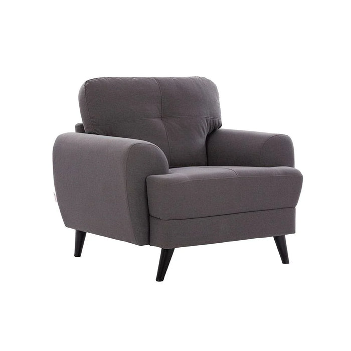 Lina 1 Seater Fabric Sofa-Grey