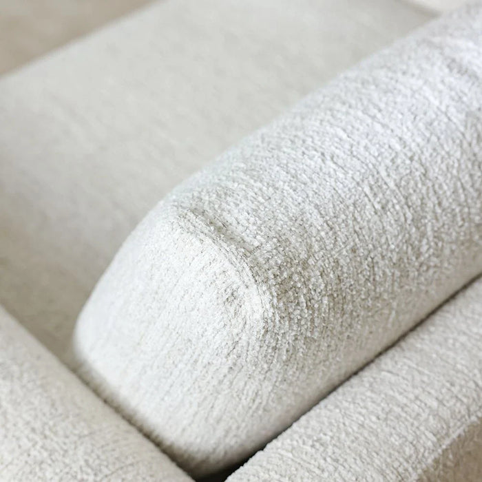 Oboro 1 Seater Fabric Sofa-Beige