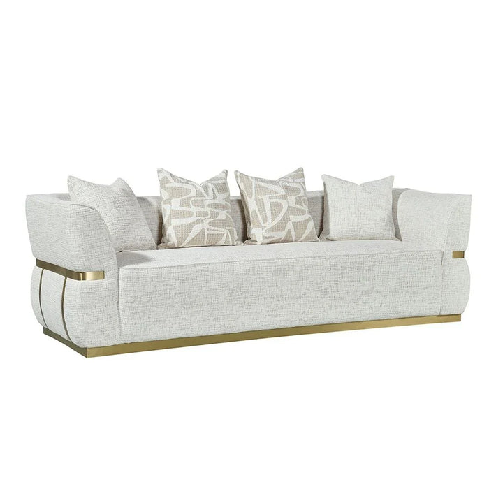 Oru 3 Seater Fabric Sofa-Light Grey