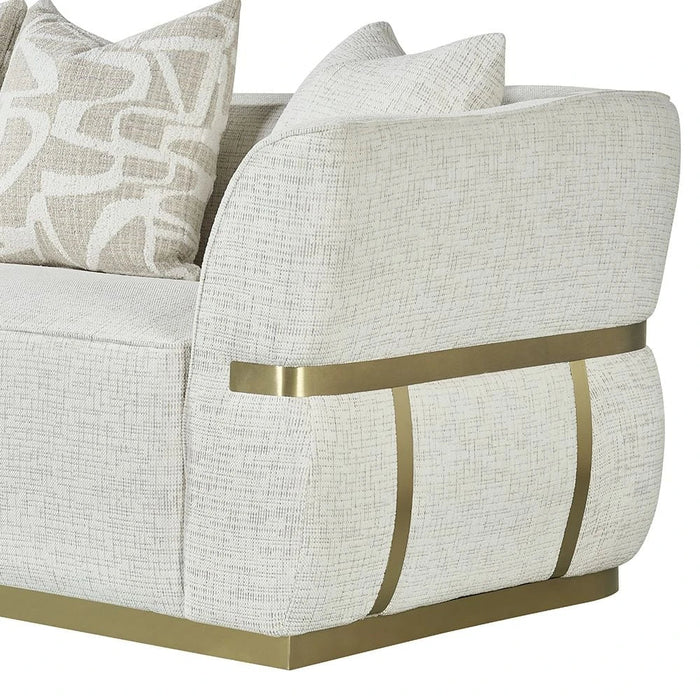 Oru 3 Seater Fabric Sofa-Light Grey