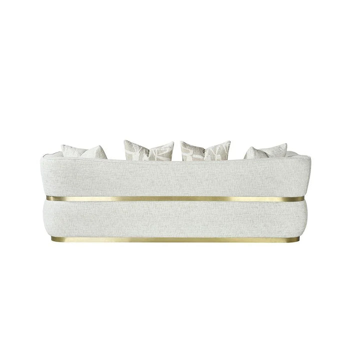 Oru 3 Seater Fabric Sofa-Light Grey