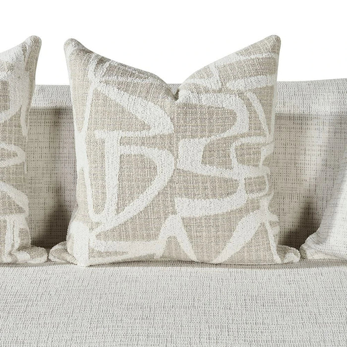 Oru 3 Seater Fabric Sofa-Light Grey
