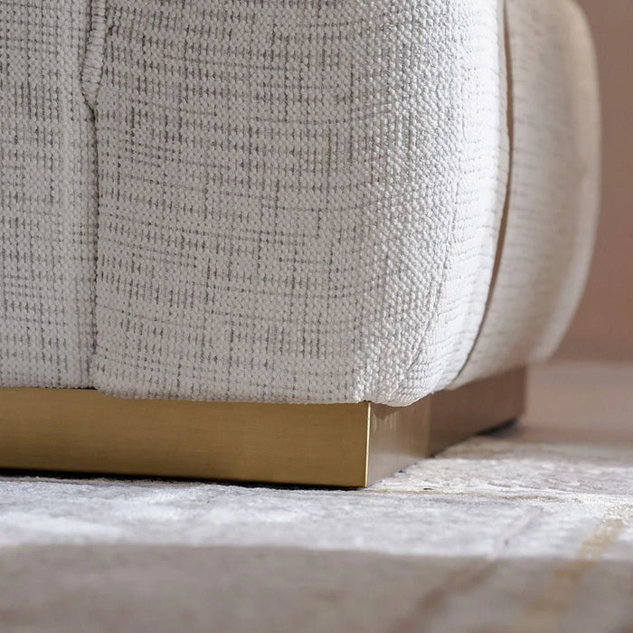 Oru 3 Seater Fabric Sofa-Light Grey