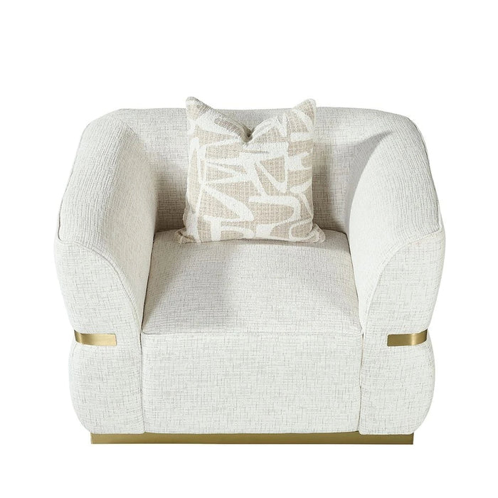 Oru 1-Seater Fabric Sofa - Light Grey - With 2-Year Warranty