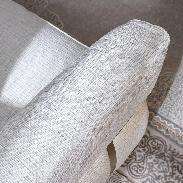 Oru 1-Seater Fabric Sofa - Light Grey - With 2-Year Warranty