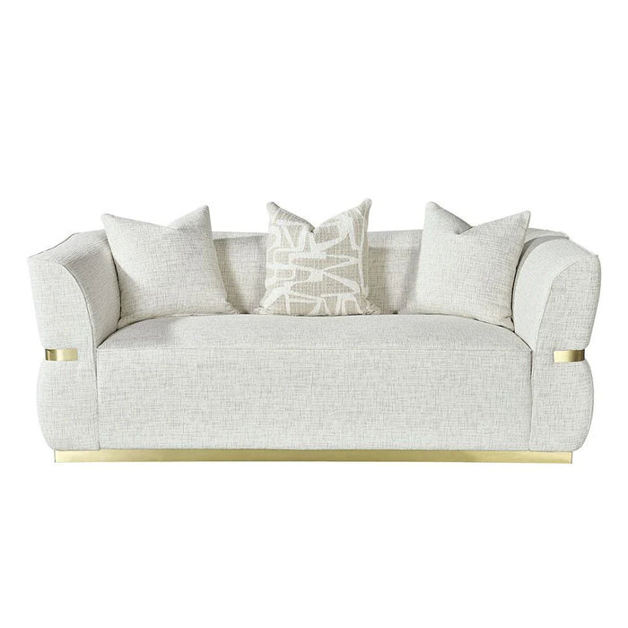 Oru 2 Seater Fabric Sofa-Light Grey