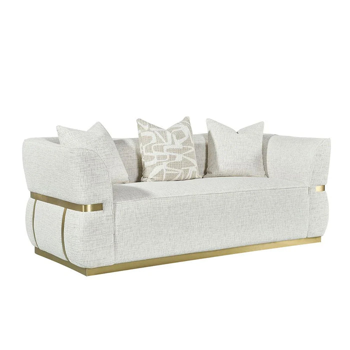 Oru 2 Seater Fabric Sofa-Light Grey