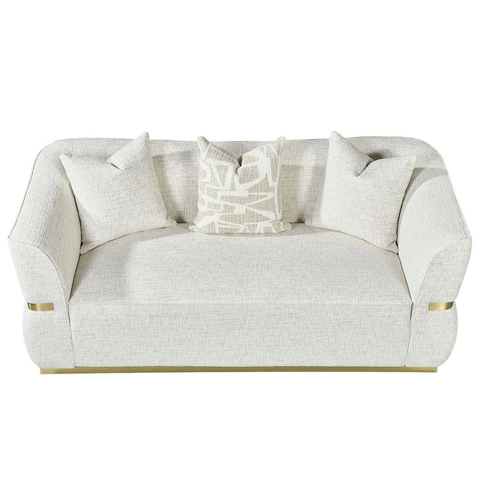 Oru 2 Seater Fabric Sofa-Light Grey