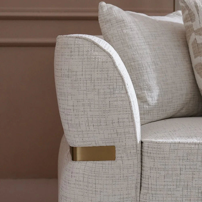 Oru 2 Seater Fabric Sofa-Light Grey