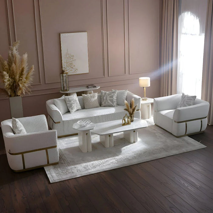 Oru 2 Seater Fabric Sofa-Light Grey