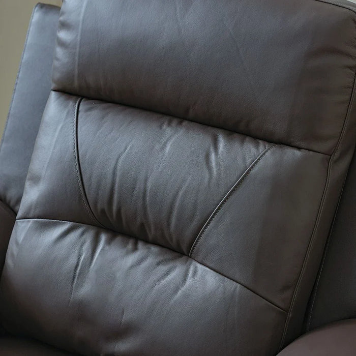 Nato 1 Seater Half Leather Recliner-Brown